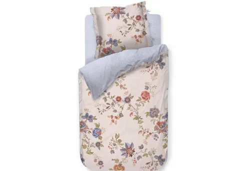 PiP Studio Bettwäsche Cece Fiore Weiß, 2-teilig - Bettwäsche-Set mit fantasievollen Blumenmotiven aus hochwertigem Perkal, pflegeleicht und ideal für ein stilvolles Schlafzimmer.