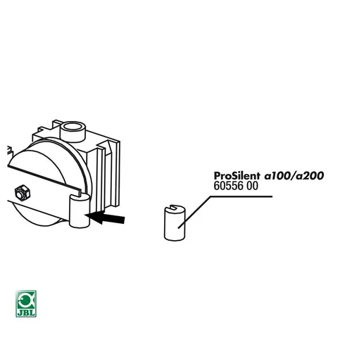JBL Ersatzteil ProSilent a100/200 Gummihalter Membrananker