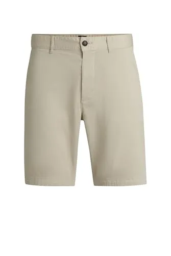 BOSS ORANGE Chinoshorts slim - Beige/Braun 36 - Herren-Shorts in moderner Passform, aus elastischem Baumwollmix für optimalen Tragekomfort, ideal für lässige Outfits.