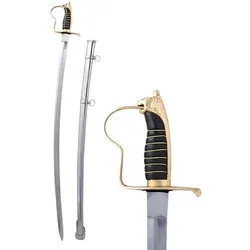 Haller Säbel mit Löwenkopf m Scheide - Schwert mit kunstvollem Löwenkopf-Design, inklusive passender Scheide - ein ideales Sammlerstück oder dekoratives Element für Liebhaber von historischen Schwertern.