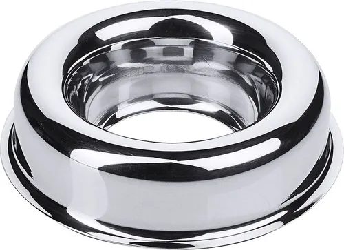 Contacto Edelstahl Reisrand 12 cm - Motivbackform aus hochglänzendem Edelstahl 18/10, extra schwere Qualität für perfekte Backergebnisse, Durchmesser 12 cm.