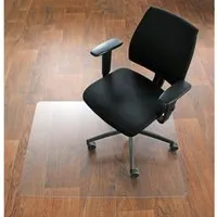 Bodenschutzmatte ohne Noppen 74 cm x 120 cm Transparent