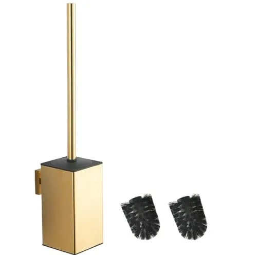 bgl Wandhalterung für WC-Bürste aus 304 Edelstahl, quadratisch,Gold