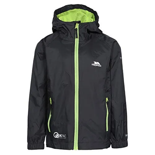 Trespass Qikpac Jacket, Schwarz von Trespass