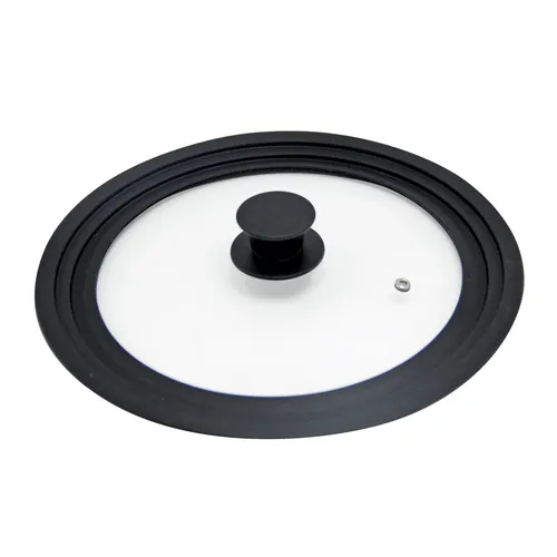 Universal-Glasdeckel - schwarz - Ø 20 cm