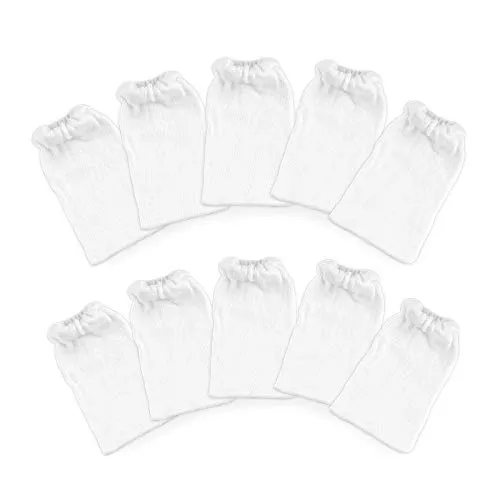 Stück Aquarium Filterbeutel Kies Reiniger Aquarium Aquarium Filter Socken Schrumpfmund Beutel Baumwelle Reiniger Filter Beutel für Elektrische Wasserwechsler Sandreiniger Kiesreiniger(weiß) 10