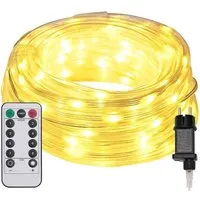 vidaXL Lichtseil mit 120 LEDs - 5m Warmes Weiß - Vielseitiges Lichtseil mit 120 LEDs für kreative Dekorationen. Flexibles Design und 8 Lichteffekte machen es ideal für Innen- und Außenbereiche. Perfekt für festliche Anlässe!
