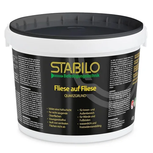 Fliese auf Fliese Grundierung Fliesengrund Haftgrund Quarzgrund 4 kg