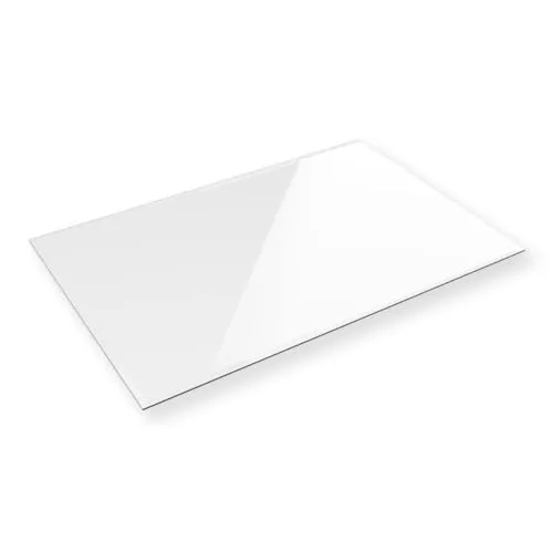 HOOZ Tischplatte aus Glas 115 x 65 cm - Hochwertige Funkenschutzplatte - Aschesauger, aus ESG-Sicherheitsglas mit elegantem Facettenschliff, ideal als stilvolle Tischplatte oder Funkenschutz für Ihren Kamin.