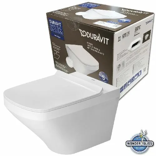 Duravit DuraStyle Wandtiefspül WC spülrandlos - Sanitäranlagen & Zubehör mit innovativer Duravit Rimless® Spültechnologie für optimale Hygiene und einfache Reinigung dank der WonderGliss Beschichtung.