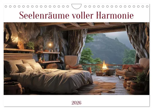 Liselotte Brunner-Klaus | Seelenräume voller Harmonie 2026 - Kalender mit 14 kunstvollen Seiten, ideal für harmonische Wohnräume und vollendete Behaglichkeit. Perfekt für Kunstliebhaber!