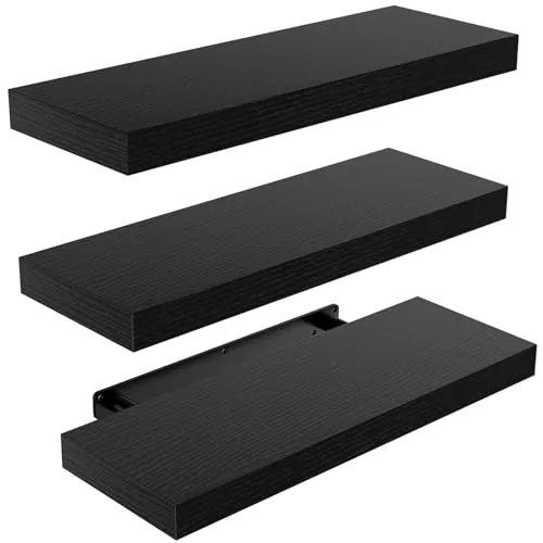 Schweberegal 3-teiliges Set AMFS07 – Modernes Wandregal aus MDF
