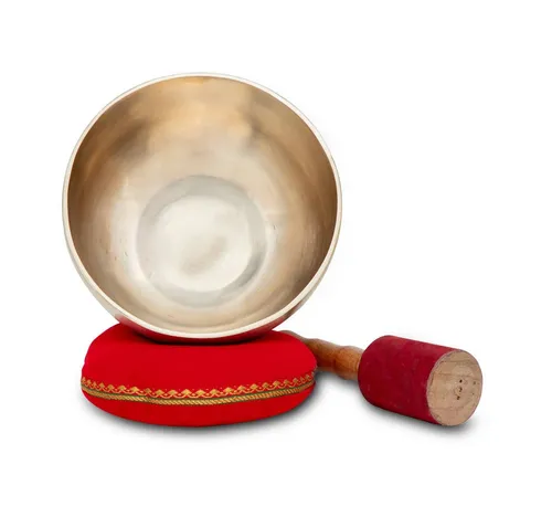 XDrum Klangschalen Therapeutic Klangschale Ton C - 1400g Komplett Set mit Kissen & Schlägel - Klangschalen für die Harmonisierung der Chakren! Handgemachte Bronzelegierung, ideal zur Stärkung des Wurzel-Chakras. Genießen Sie einen warmen, langanhaltenden Klang.