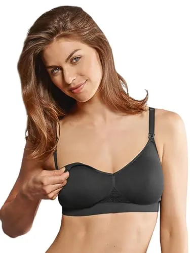 Anita Still BH Seamless 5096 Gr. M in schwarz - Schwangerschafts- & Still-BHs, nahtloses Design für optimalen Komfort und Unterstützung während der Stillzeit.