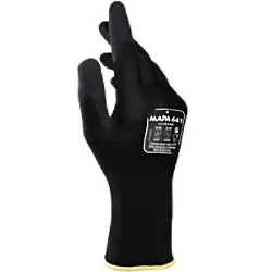 Produktbild Mapa Professional Ultrane 641 Nicht Einweg Arbeitshandschuhe Nitril Ungepudert Medium (M) Schwarz 2 Handschuhe
