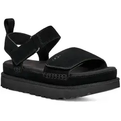 UGG GOLDENSTAR Sandale 2025 black - Komfortable Plateausandale - Wanderschuhe mit samtigem Veloursleder und nachhaltiger SugarSole-Laufsohle für optimalen Komfort und Dämpfung. Verstellbare Riemen sorgen für eine individuelle Passform.
