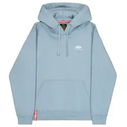 Alpha Industries Basic Hoody mit kleinem Logo für Herren - Kapuzenpullover für Herren im Regular Fit, mit kleinem Logo Print und praktischer Kängurutasche für Komfort und Stil.