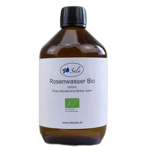 Sala Rosenwasser BIO 500 ml Glasflasche von Sala