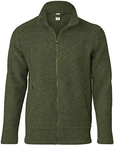 ENGEL Merino Wollfleece Jacke, Schilf Melange 044E - Funktionsjacke aus 100% Merinowolle, mulesing-frei und NATURTEXTIL IVN zertifiziert, ideal für umweltbewusste Träger.