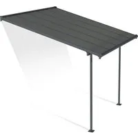 Palram Capri Terrassenüberdachung - Terrassendach in grau bronze, 299x314 cm, 100% UV-Schutz und einfache Montage für stilvollen Gartenkomfort