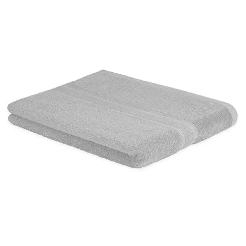 EXKLUSIV HEIMTEXTIL Frottier Handtücher Badetuch 100 x 150 cm Silber 500 g