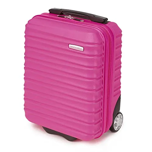 WITTCHEN Reisekoffer XXS - Handgepäck in Rosa - Gepäck-Sets: Leichter und kratzfester ABS-Kabinenkoffer mit modernem Design, ideal als Handgepäck und ausgestattet mit zwei praktischen Fächern für optimale Organisation.