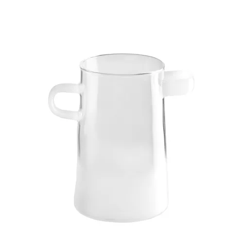 ASA SELECTION Tischvase RAYU, Transparent, Ø 11 x H 17 cm in weiß von ASA