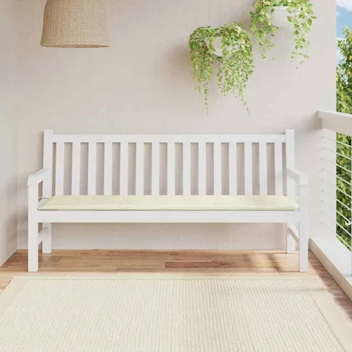 vidaXL Gartenbank-Auflage Creme 180x50x3 cm Oxford-Gewebe in weiß von vidaXL