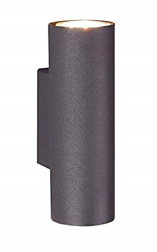 Trio Leuchten Wandleuchte Marley 212400232 - 2-flammige Wandleuchte aus schwarzem Metall, ideal für stimmungsvolle Beleuchtung in jedem Raum. Exklusive Leuchtmittel, empfohlen werden 2x GU10 max. 35 Watt.