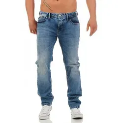 Big Seven Regular-fit-Jeans Big Seven Morris Medium Blue Regular Fit Herren Jeans Hose