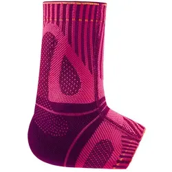 BAUERFEIND Achillessehnen-Bandage Sports Achilles Support - Unisex Sprunggelenk-Bandage für Sport, pinke Unterstützung mit atmungsaktivem Achilles-Pad und verbesserter Gelenkkoordination