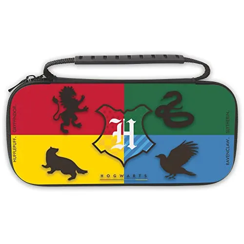 Freaks And Geeks Wizarding World Harry Potter XL Schutzhülle für Nintendo Switch - Taschen für Nintendo Switch, ultra schützende Schale mit verstärkter Innenseite und Platz für Konsole, Joycons, Spiele und Kabel. Offizielles Harry Potter Design.