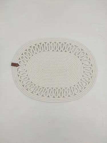 Seyila Home Platzset aus Jute und Baumwollseil in weiß von Seyila Home