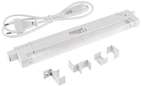 ChiliTec LED Unterbauleuchte 27cm Küchenleuchte 2 Watt 210 Lumen Lichtleiste Schrankleuchte mit Schalter Beleuchtung Küche Arbeitsfläche Licht Weiß