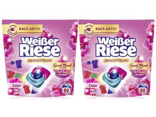 WEISSER RIESE Trio-Caps 2x 80 WL (160 WL) Color Orchidee Aromatherapie 2x 960g