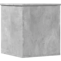 vidaXL Truhe Betongrau 40x42x46 cm - Bürostühle und mehr: Vielseitige Aufbewahrungstruhe mit sanftem Deckel, ideal für Ordnung und Dekoration in jedem Raum.