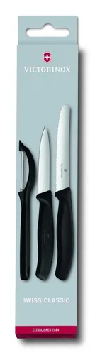 VICTORINOX Gemüsemesser Swiss Classic silber, schwarz 6.7113.31