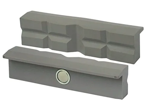 Heuer Schraubstockbacken 100 mm - Schutzbacken für Schraubstöcke mit integrierten Spezialmagneten, planparallel und ideal für präzises Arbeiten in Werkstätten.