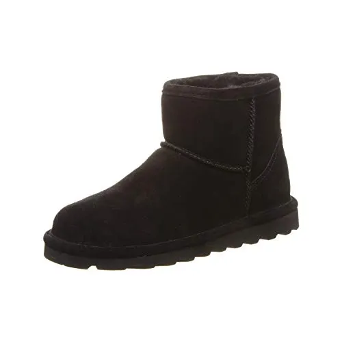 Bearpaw Lammfell Stiefelette Alyssa 39 Black II - Wanderschuhe mit warmem Lammfellfutter und wasserabweisendem Nubukleder, ideal für kühle Tage und Outdoor-Aktivitäten.