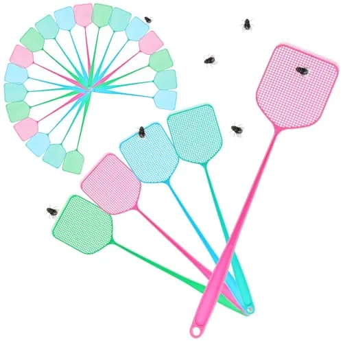 COM-FOUR® 24x Fliegenklatsche aus Kunststoff