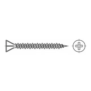 ART 89153 Gipsfaserplattenschraube Stahl 3,9 x 30 -H phosphatiert FS, 1000 Stück
