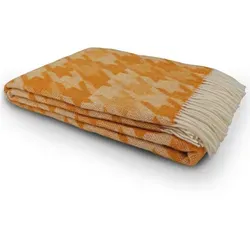 Wohndecke Fair de luxe | 100% Wolle Sofadecke (Bianco V-Arrowwood) - Wohn- & Kuscheldecken, luxuriöse 100% Wolle für perfekten Komfort und Wärme, ideal für gemütliche Abende auf dem Sofa.