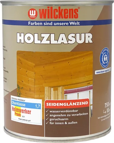 Wilckens Holzlasur LF, 750 ml, Anthrazitgrau