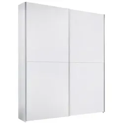 P & B Schwebetürenschrank Weiß, 2 Fächer, 170x195 cm