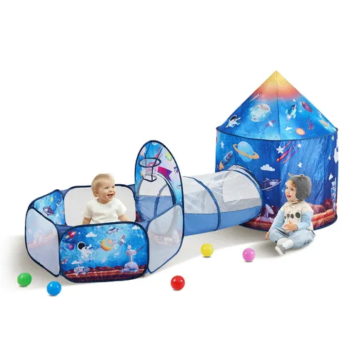 VEVOR 3-in-1-Kinderspielzelt mit Tunnel