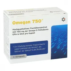 Omegan 750 Weichkapseln 120 St - rezeptfrei, hochwertige Omega-3-Fettsäuren für Ihre Gesundheit