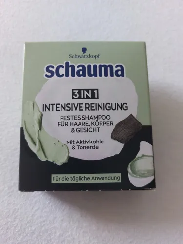 Schauma Festes Shampoo 3in1 - Intensive Reinigung für Haare, Körper & Gesicht - Kategorie: Shampoo, besonderes Merkmal: Silikon- und sulfatfrei, ideal für alle Haartypen und perfekt für Reisen.