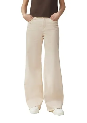 s.Oliver Weite Jeans Suri in beige von s.Oliver