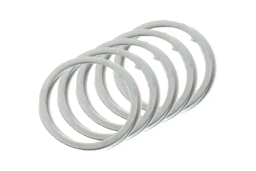 Non-Branded Lenkervorbau 5 Stück Fahrrad Spacer Nasen Scheibe 1 1/8 Zoll Gabel mit Gewinde Nut