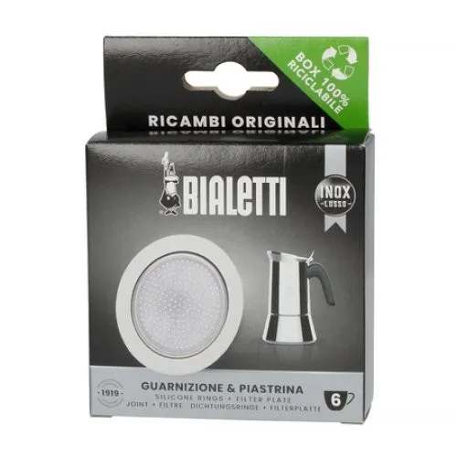 Bialetti - Seal + Sieve for Bialetti 6tz Steel Coffee Makers Biale 8006363034432